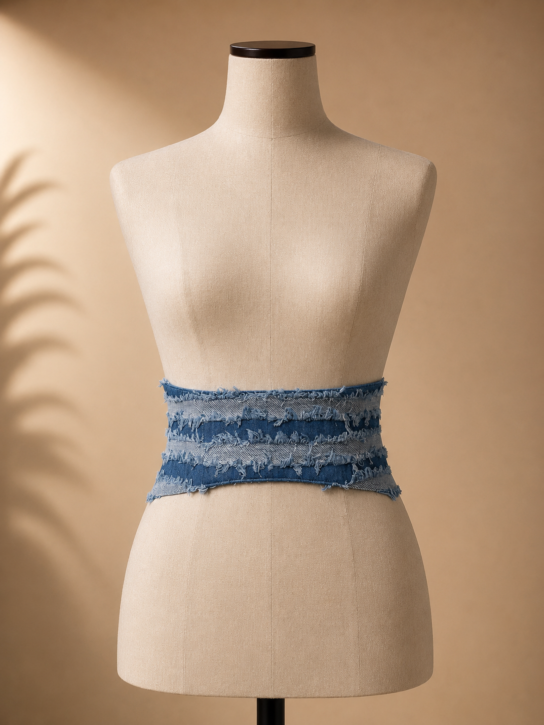 Frayed denim