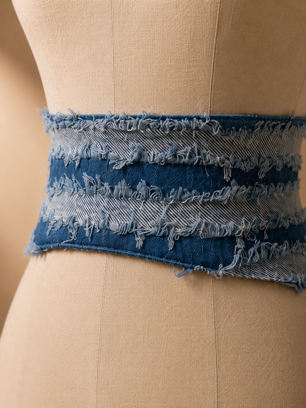 Frayed denim