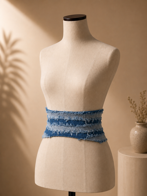 Frayed denim